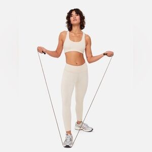 NWT MATE Organic Stretch Midi Legging - color: bone - XS